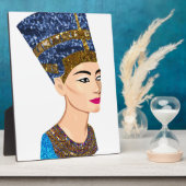 エジプトの女王nefertiti フォトプラーク (側面)