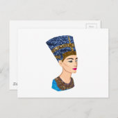 エジプトの女王nefertiti ポストカード (正面/裏面)