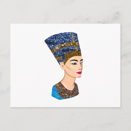 エジプトの女王nefertiti ポストカード (正面)