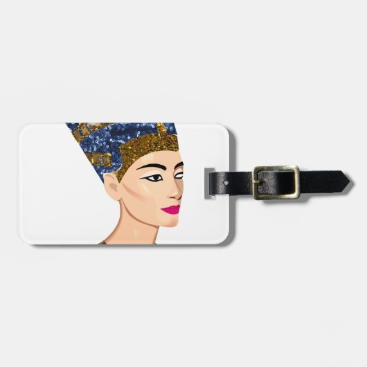 エジプトの女王nefertiti ラゲッジタグ (正面横)