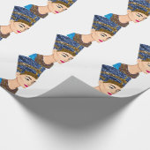 エジプトの女王nefertiti ラッピングペーパー (角)
