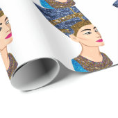 エジプトの女王nefertiti ラッピングペーパー (ロールコーナー)