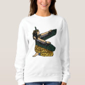 エジプトの女神の女性のスウェットシャツ スウェットシャツ (正面)