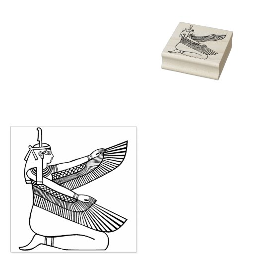 エジプトの女神アートスタンプ ラバースタンプ (押印)