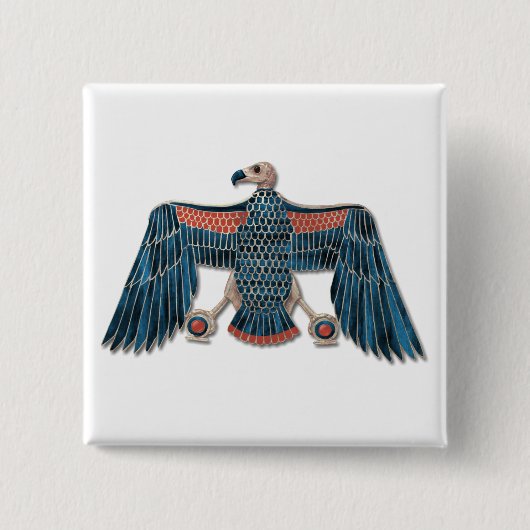 エジプトの女神ネクベットペクトラル 缶バッジ (正面)