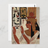 エジプトの女神ネフェルタリ ポストカード (正面/裏面)