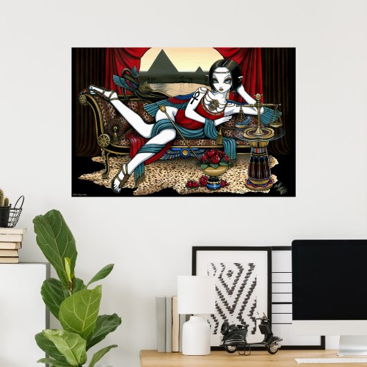 エジプトの女神マアット・エンジェル・アートのポスター ポスター (ホームオフィス)