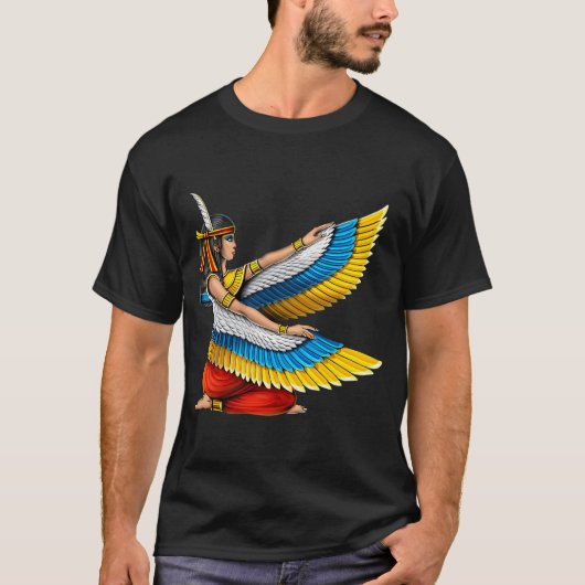 エジプトの女神マアト Tシャツ (正面)