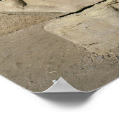 エジプトの家庭神Besのレリーフ、 浮き彫り ポスター (角)