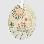 エジプトの川ナイルおよびカイロ オーナメント (正面)