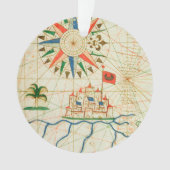 エジプトの川ナイルおよびカイロ オーナメント (正面)