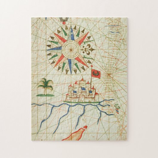 エジプトの川ナイルおよびカイロ ジグソーパズル (縦)