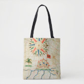 エジプトの川ナイルおよびカイロ トートバッグ (正面)