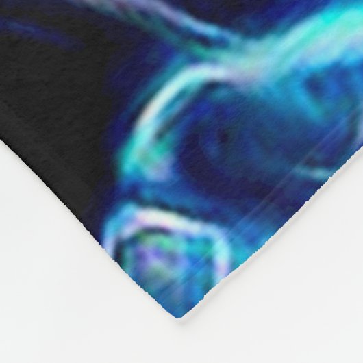 エジプトの幽霊のファラオの幻影のエアブラシ フリースブランケット (角)