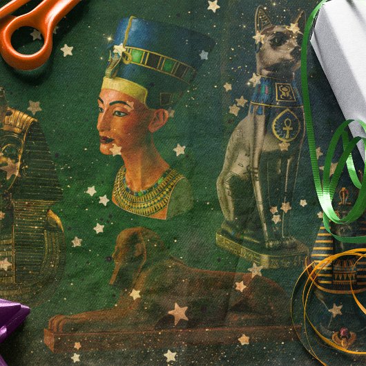 エジプトの彫像 薄葉紙