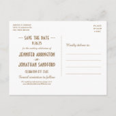 エジプトの新しい結婚式はがきを保存 案内ポストカード (裏面)