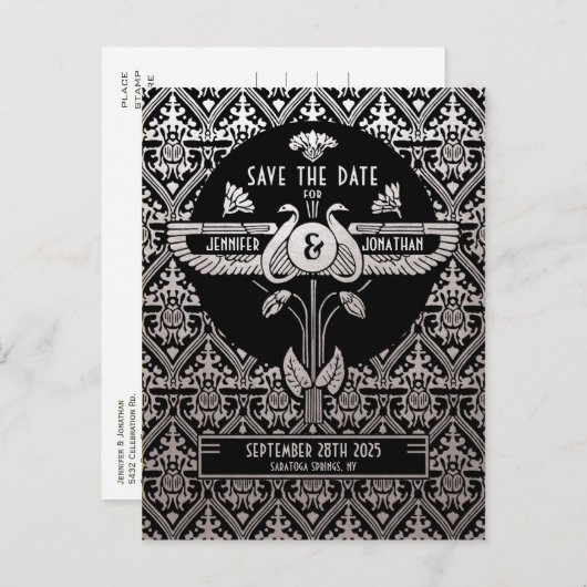 エジプトの新しい結婚式はがきを保存 案内ポストカード (正面/裏面)