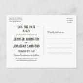 エジプトの新しい結婚式はがきを保存 案内ポストカード (裏面)