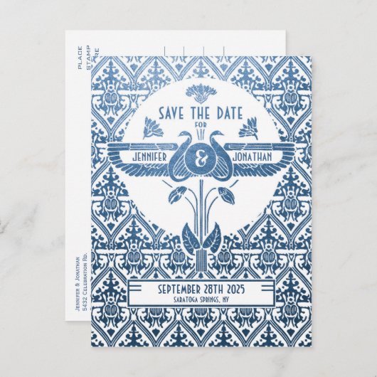 エジプトの新しい結婚式はがきを保存 案内ポストカード (正面/裏面)