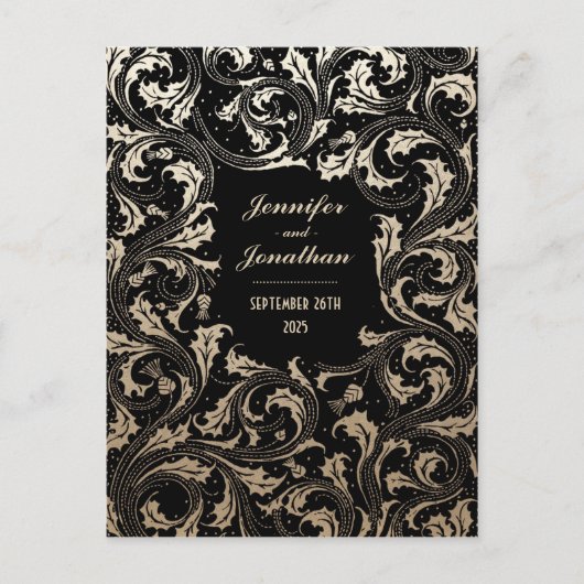 エジプトの新しい結婚式はがきを保存 案内ポストカード (正面)