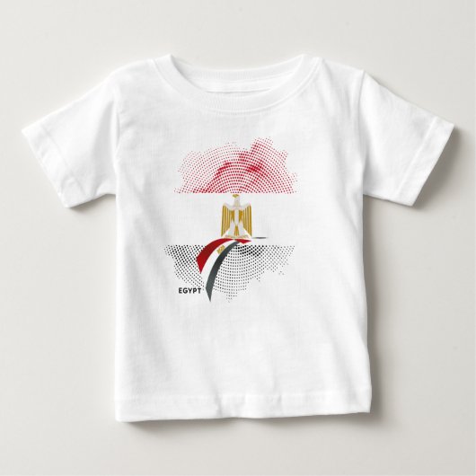 エジプトの旗 ベビーTシャツ (正面)