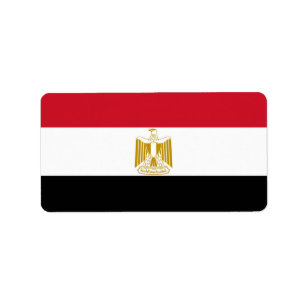 エジプトの旗 ラベル