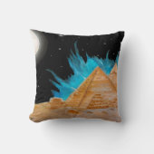 エジプトの星の下の美しいピラミッド クッション (正面)