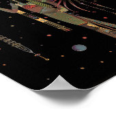 エジプトの月の神Khonsu黒い虹 ポスター (角)