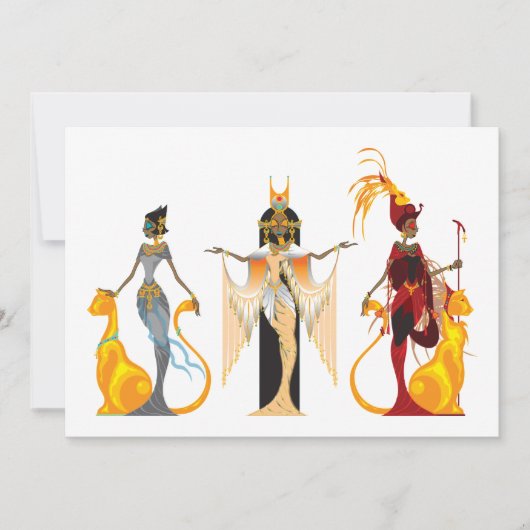 エジプトの歌姫たち 招待状 (正面)