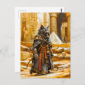 エジプトの武者猫の鎧王室の着 ポストカード (正面/裏面)