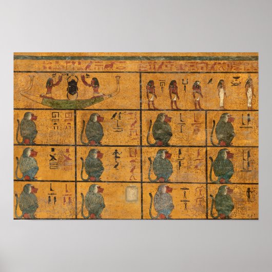 エジプトの歴史による西壁トゥタンカームン墓 ポスター (正面)