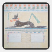 エジプトの死者の神、アヌビス スクエアシール (正面)