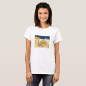 エジプトの母およびベビーのラクダ Tシャツ (正面フル)