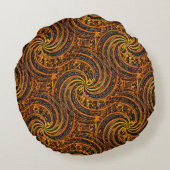 エジプトの渦巻き…..... ラウンドクッション (裏面)