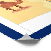 エジプトの漫画の地図 ポスター (角)