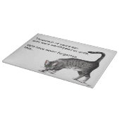 エジプトの灰色のタビー猫 カッティングボード (角)