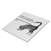 エジプトの灰色のタビー猫 タイル (側面)