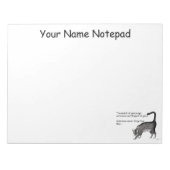 エジプトの灰色のタビー猫 ノートパッド (正面)