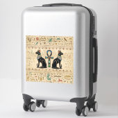 エジプトの猫とシーク教徒のクロス シール (スーツケース)