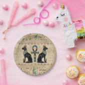 エジプトの猫とシーク教徒のクロス ペーパープレート (パーティー)