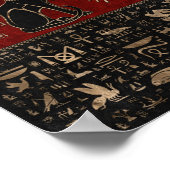 エジプトの猫と目のホルス ポスター (角)