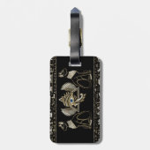 エジプトの猫と目のホルス ラゲッジタグ (裏面縦)