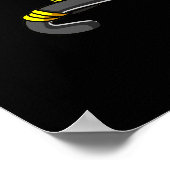 エジプトの猫の女神バステットAnkh聖幾何学 ポスター (角)