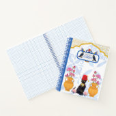 エジプトの猫バサと螺旋状手帳 ノートブック (内部)