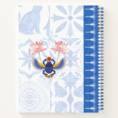 エジプトの猫バサと螺旋状手帳 ノートブック (裏面)