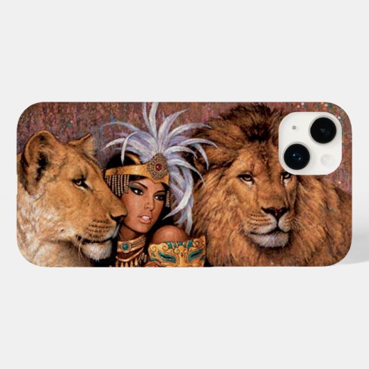 エジプトの獅子女神プリンセス Case-Mate iPhone 14 iPhoneケース (裏面 (横))