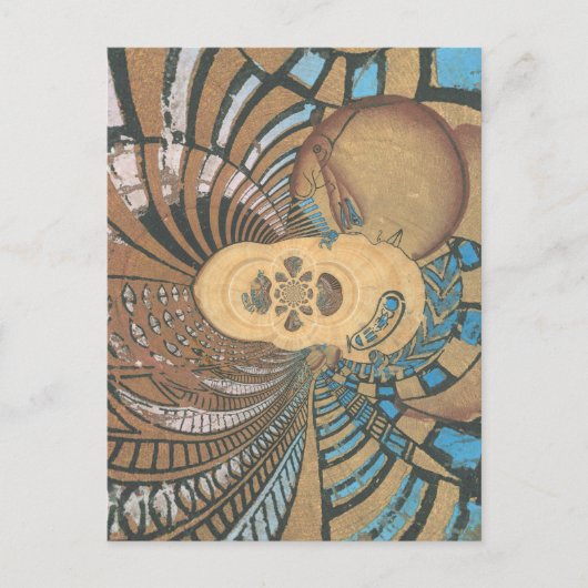 エジプトの王のpyprus.png ポストカード (正面)