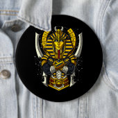 エジプトの王ツタンカーメン古代王 缶バッジ (インサイチュ)