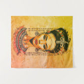 エジプトの王妃モダン- Neo-Pharaoh Art タペストリー (正面(横))