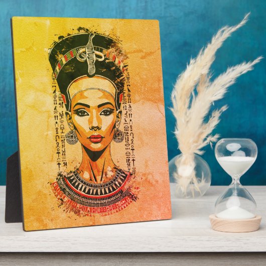 エジプトの王妃モダン- Neo-Pharaoh Art フォトプラーク (側面)